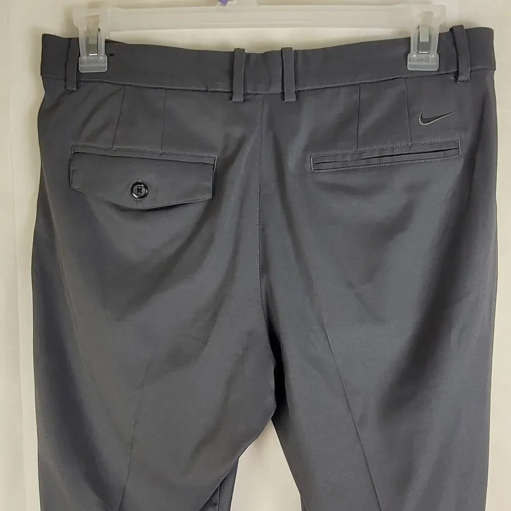 Nike Dri-Fit grey golf pants 34x30 Active Athletic Performance Resort Preppy